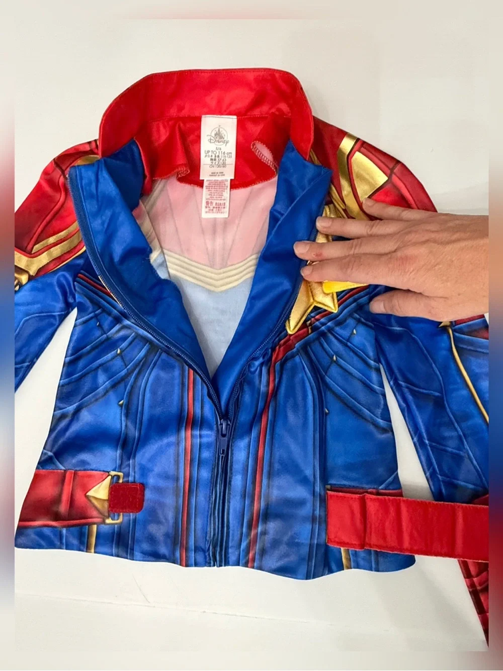 Disney Deluxe Captain Marvel Costume Set - Blue & Red - 5/6